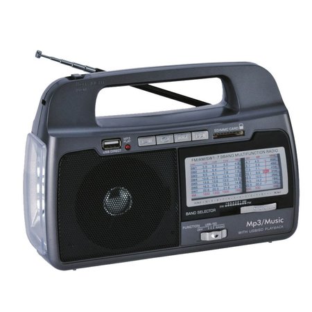 SUPERSONIC Portable 9-Band AM/FM/SW 1-7 Radio SC-1082